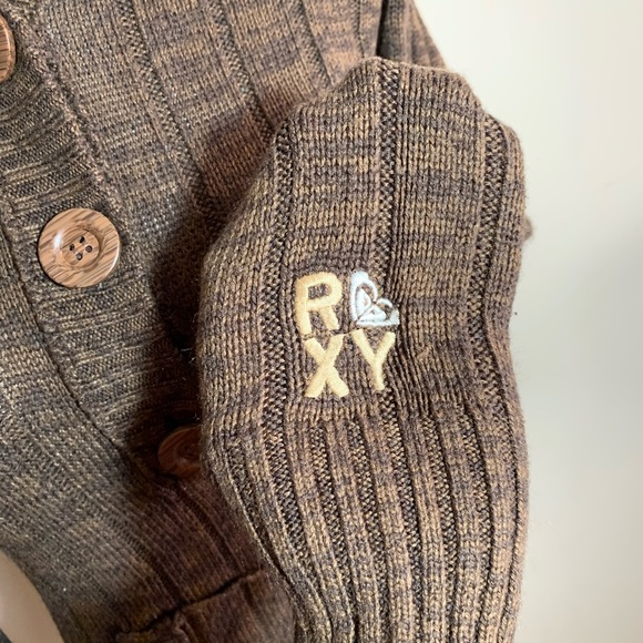 Roxy Ribbed Hooded Sweater M - Picture 3 of 5